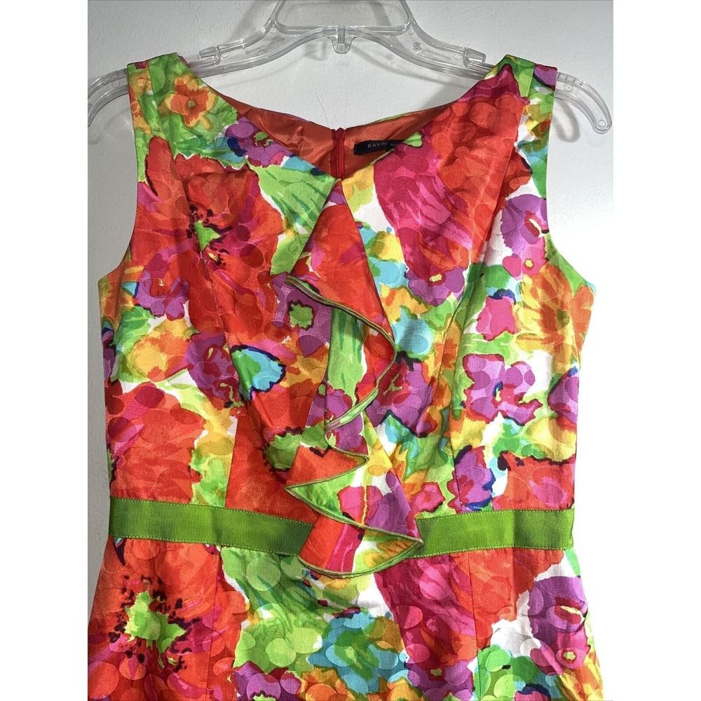 David Meister Multicolor Floral Dress - Picture 2 of 11